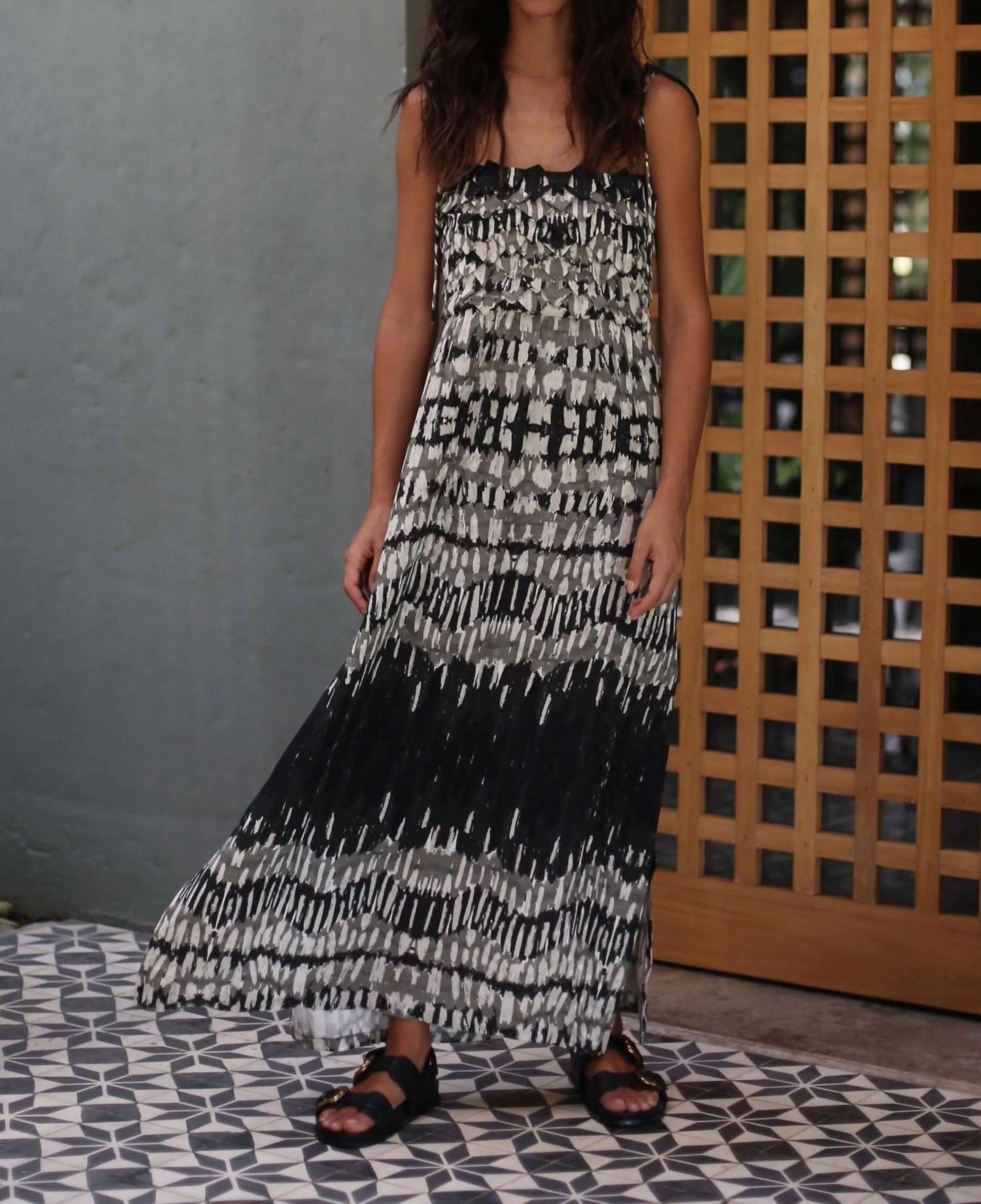 Atelier - Polka Dot Nicoletta Dress - black - clothing - dresses