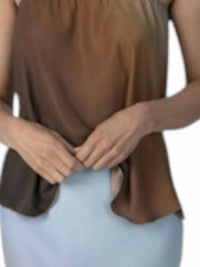 Atm - A - line Tank Top - brown - clothing - solid