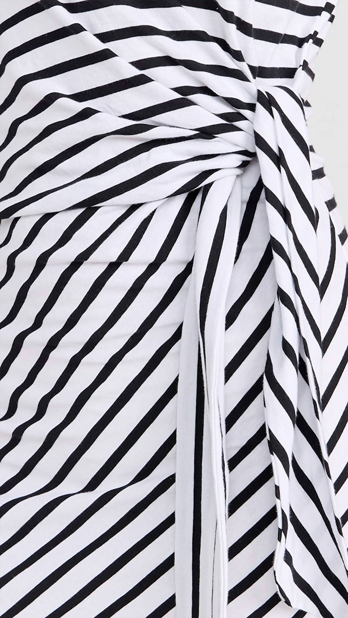 Atm - Classic Jersey Stripe Twist Dress