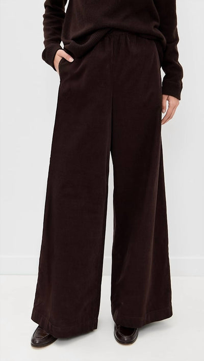 Atm - Corduroy Wide Leg Pull On Pant