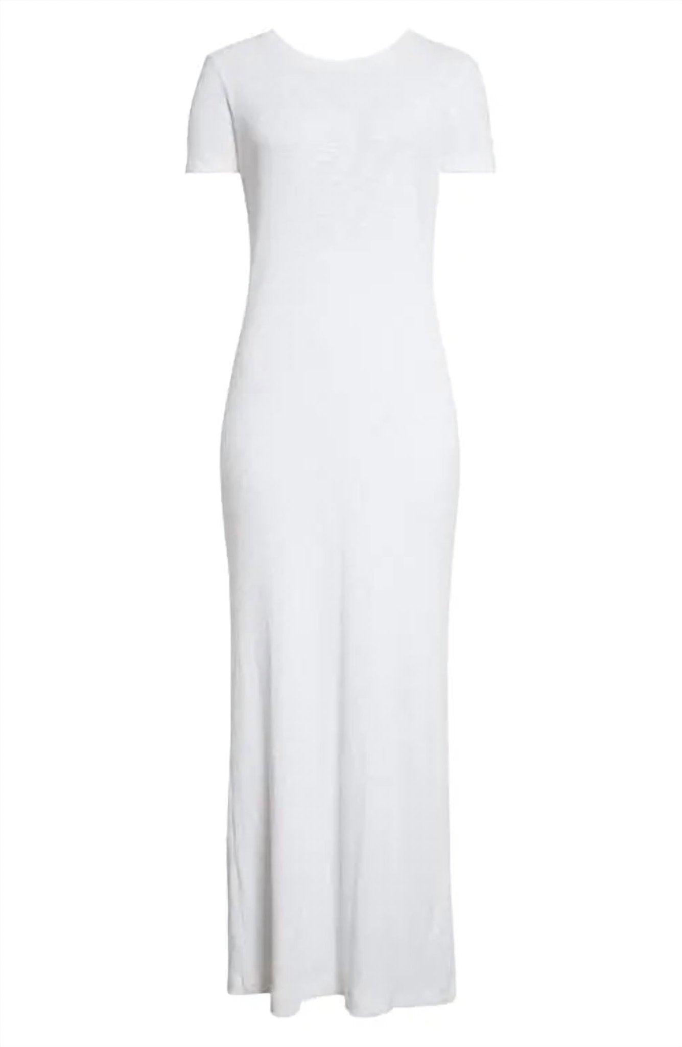 Atm - Rib Short Sleeve Maxi Dress - clothing - cotton - dresses