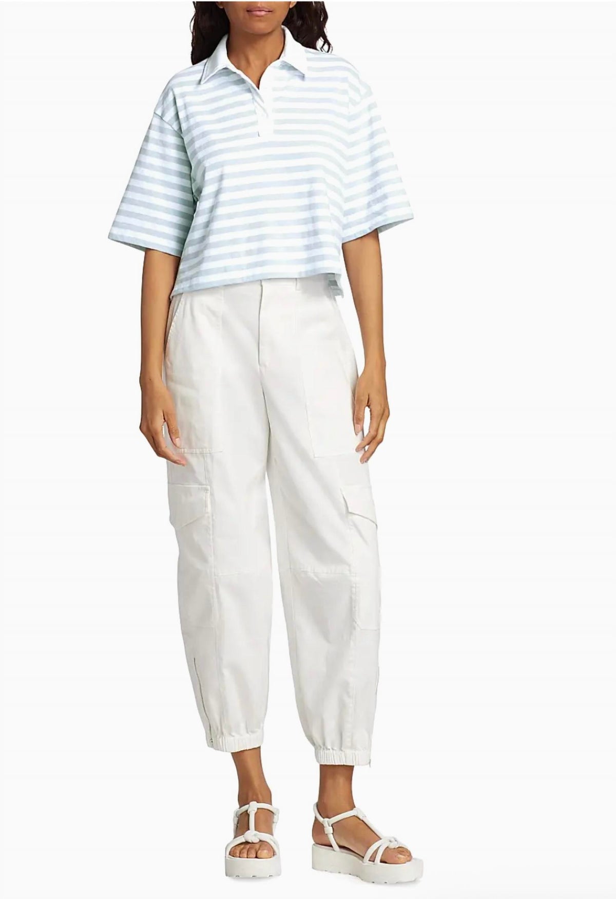Atm - Washed Cotton Twill Cargo Pant
