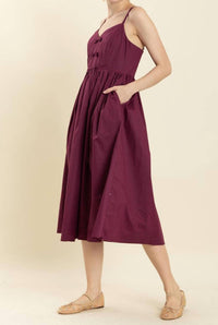 Aureum - Berry Midi Dress
