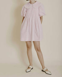 Aureum - Blushing Seersucker Mini Dress - clothing - dresses - mini