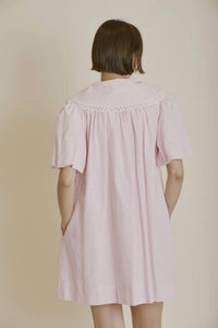 Aureum - Blushing Seersucker Mini Dress - clothing - dresses - mini