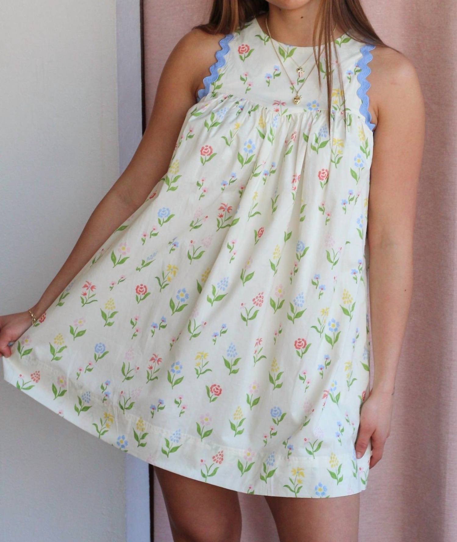 Aureum - Floral Sweetheart Mini Dress - clothing - collection:Graddresses(Auto) - collection:vacationdresses(Auto)