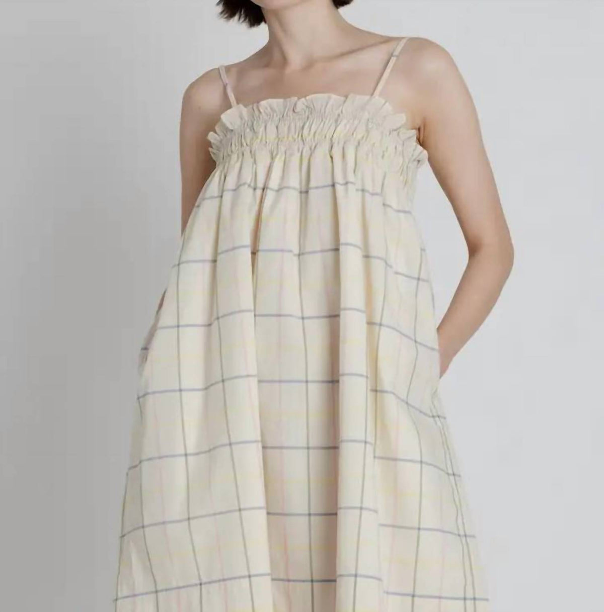 Aureum - Grid Print Mini Dress
