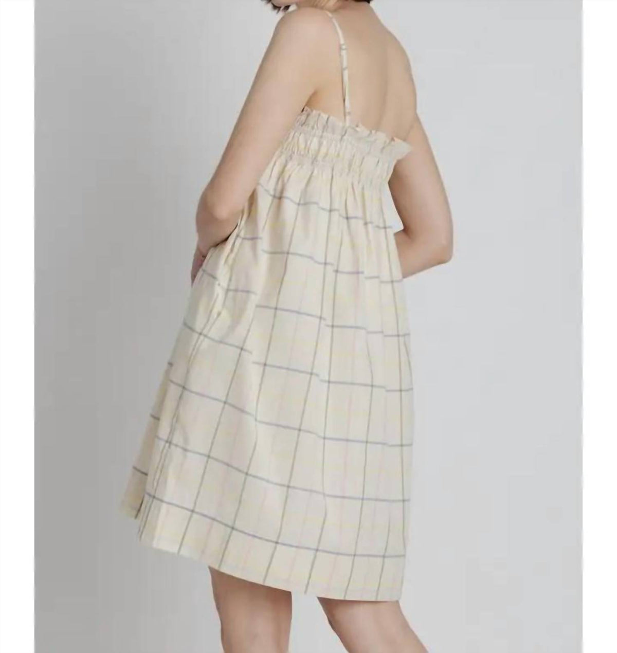 Aureum - Grid Print Mini Dress