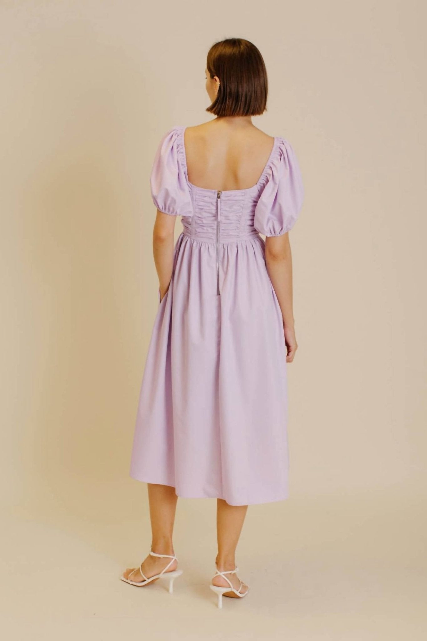 Aureum - Grosgrain Midi Dress - clothing - dresses - midi