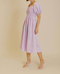Aureum - Grosgrain Midi Dress - clothing - dresses - midi