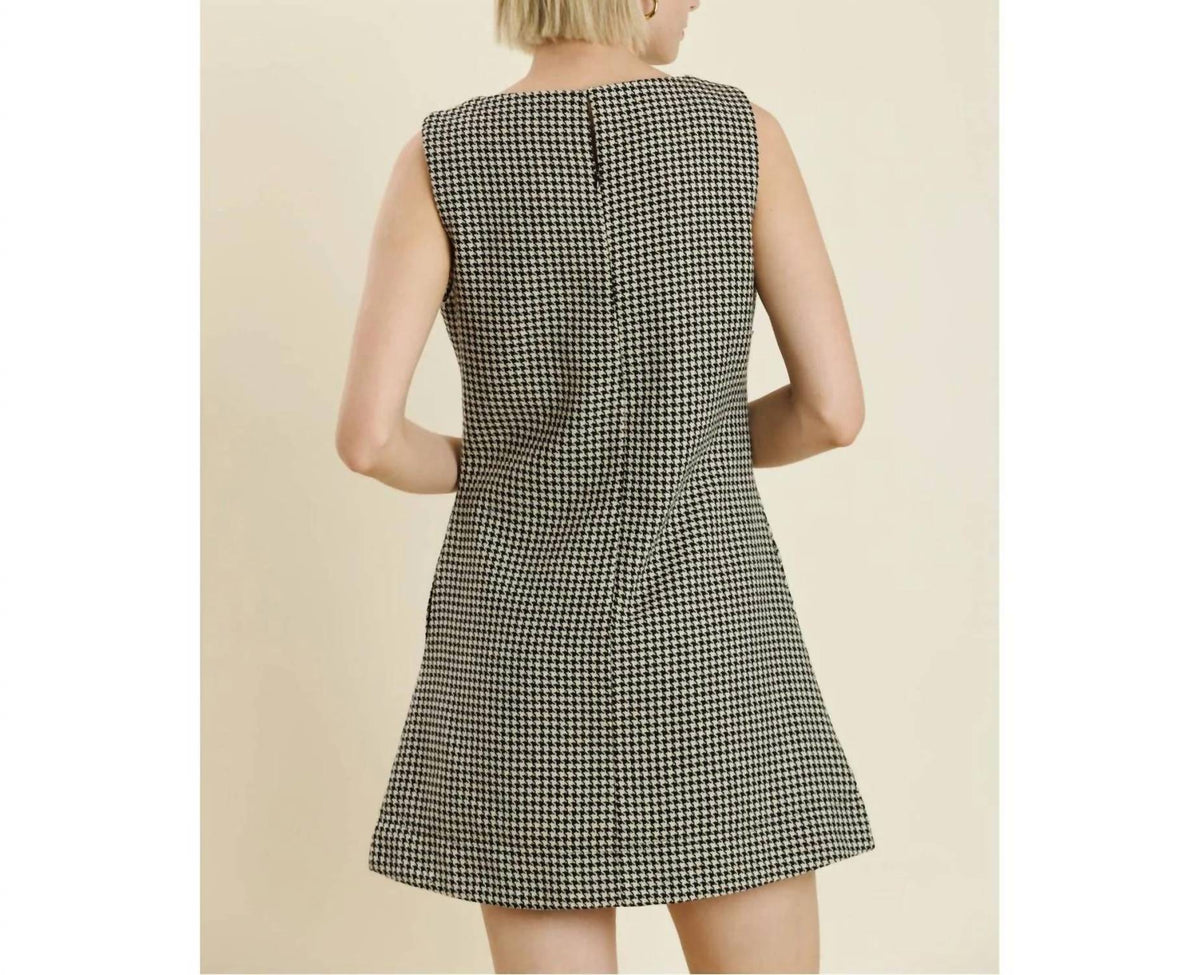Aureum - Houndstooth Mini Dress
