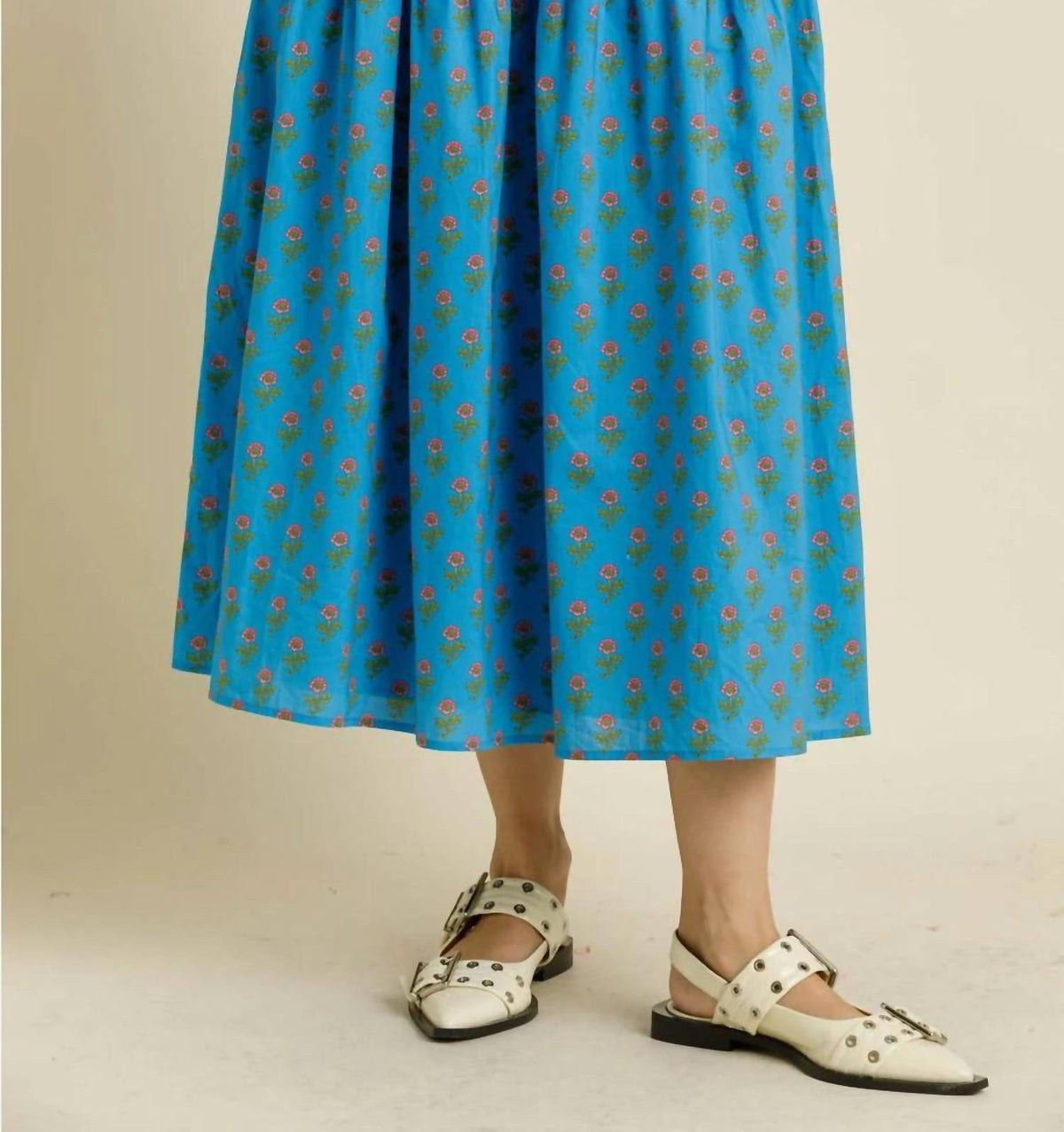 Aureum - Printed Midi Skirt