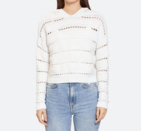 Autumn Cashmere - Solid Pointelle Hoodie
