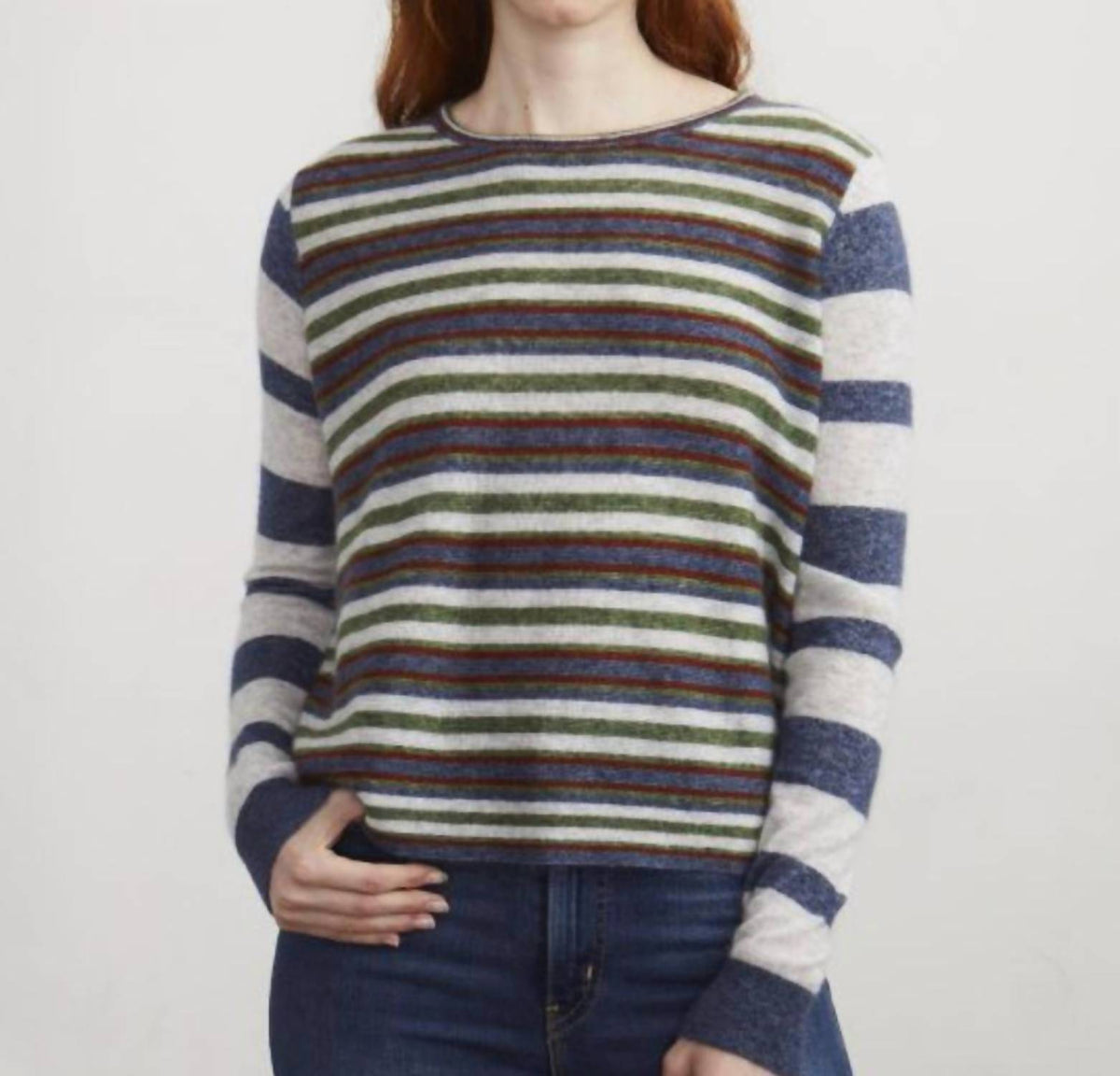 Autumn Cashmere - Stripe Block Sweater