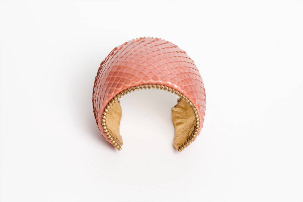Avenue Chic - Women's Python Zipper Cuff - Large