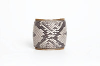 Avenue Chic - Women's Python Zipper Large Cuff