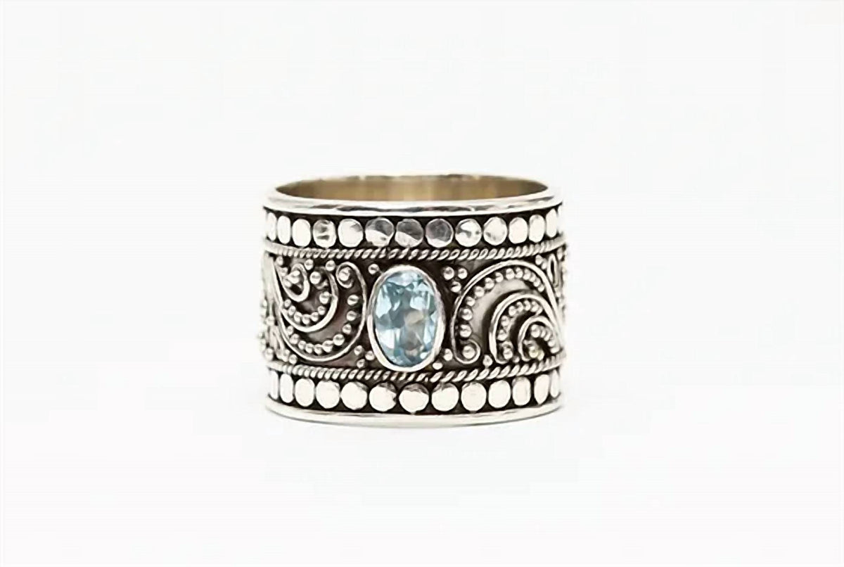 Avenue Chic - Women's Royal Paisley Ring