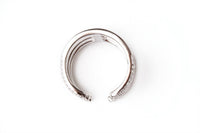 Avenue Chic - Women's Three Line Cz Cuff Ring