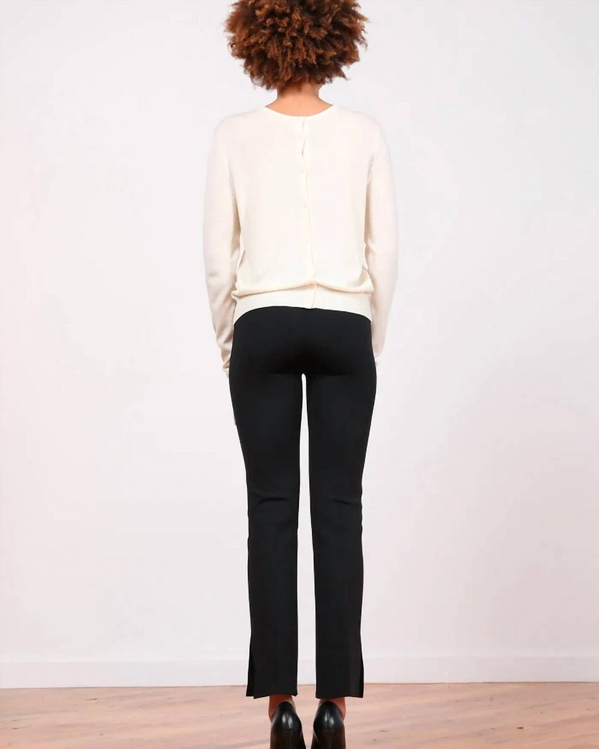 Avenue Montaigne - Gisela Side Slit Boot Leg Pant