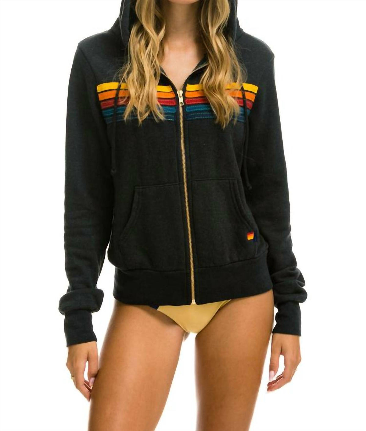 Aviator Nation - 5 Stripe Zip Hoodie