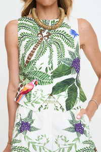 Aylaya - Mila Printed Button Vest