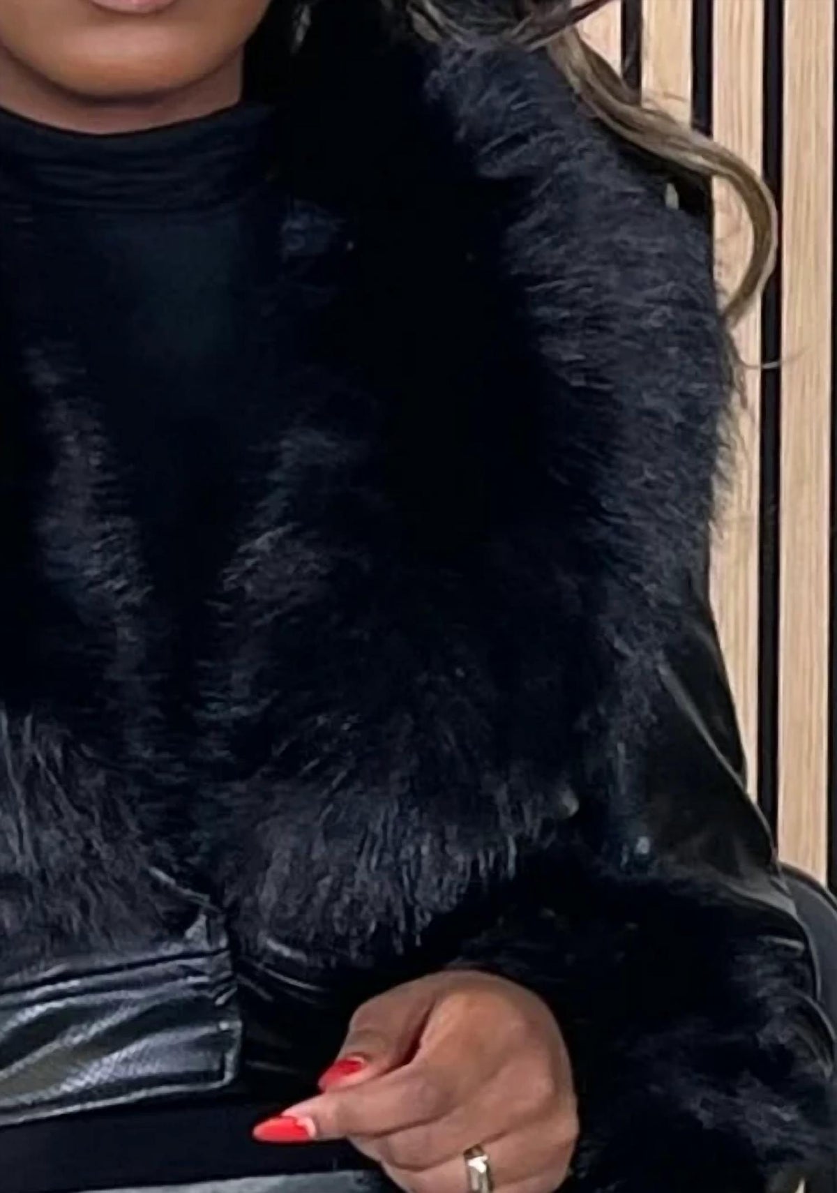 Azalea Wang - Fancy Dreams Cropped Fur Jacket