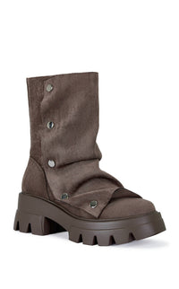 Azalea Wang - Women's Bharti-cocoa Flat Bootie