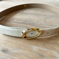 B - Low The Belt - Gracie Belt - accessories - belts - white