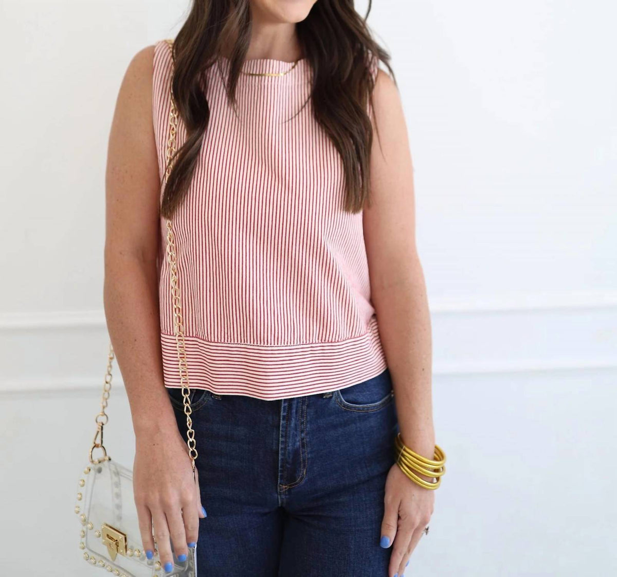 B.Young - Campbell Stripe Tank Top