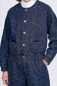 B.Young - Kanilla Textured Denim Jacket