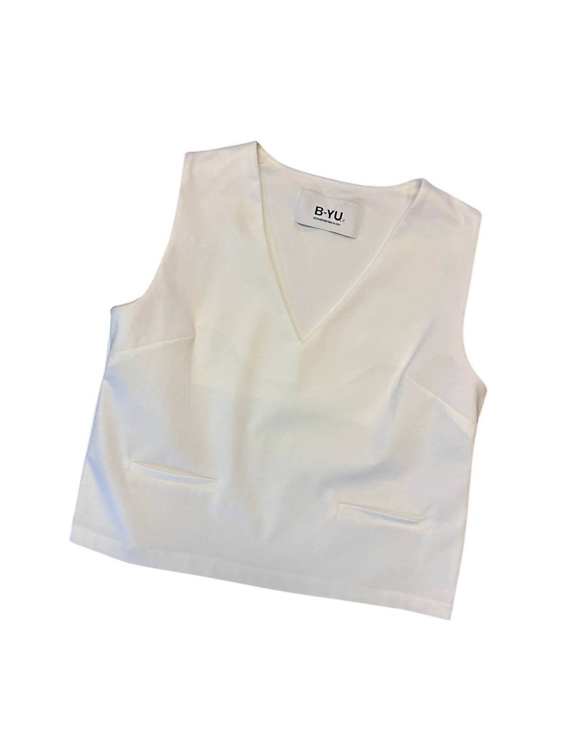 B - Yu - V Neck Tank Top - clothing - cotton - blend - solid