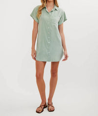 Bella Dahl - Roll Sleeve Pocket Shirt Dress