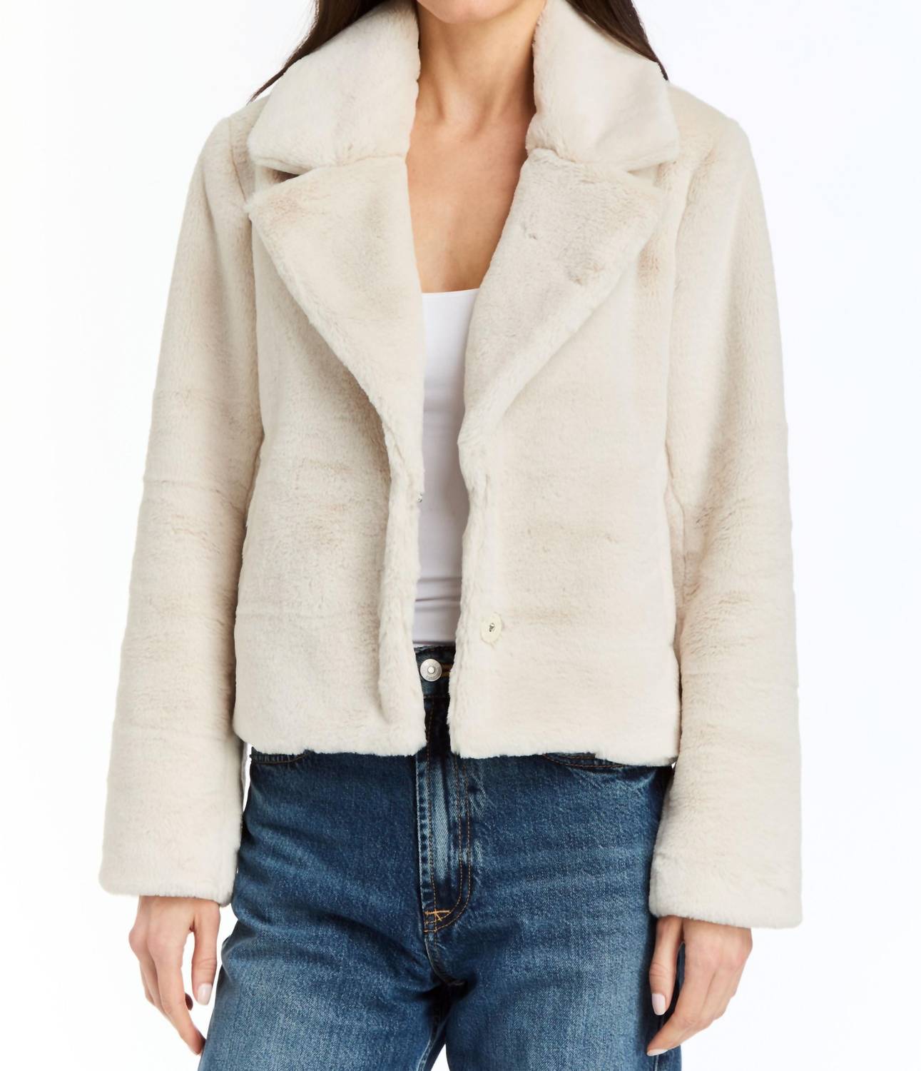 Drew - Garnet Telluride Faux Fur Jacket