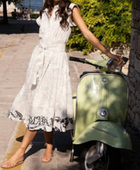 Oliphant - Women's Roman Belted Dress