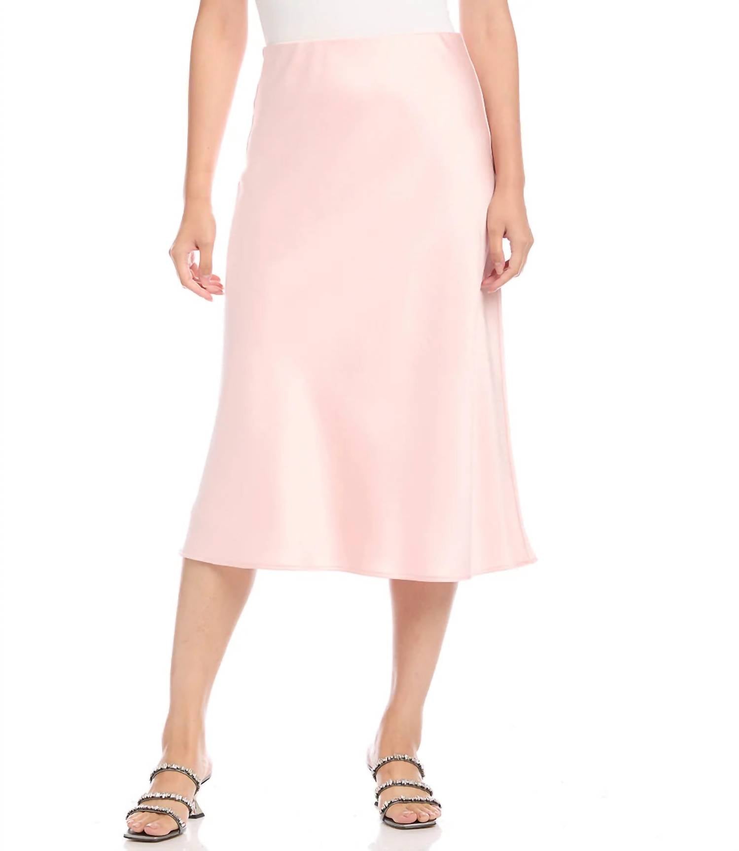 Karen Kane Rose Bias Cut Midi Skirt - women's skirt