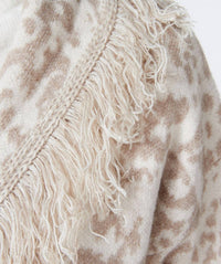 Esqualo - Brandy Animal Print Jacquard Cardigan
