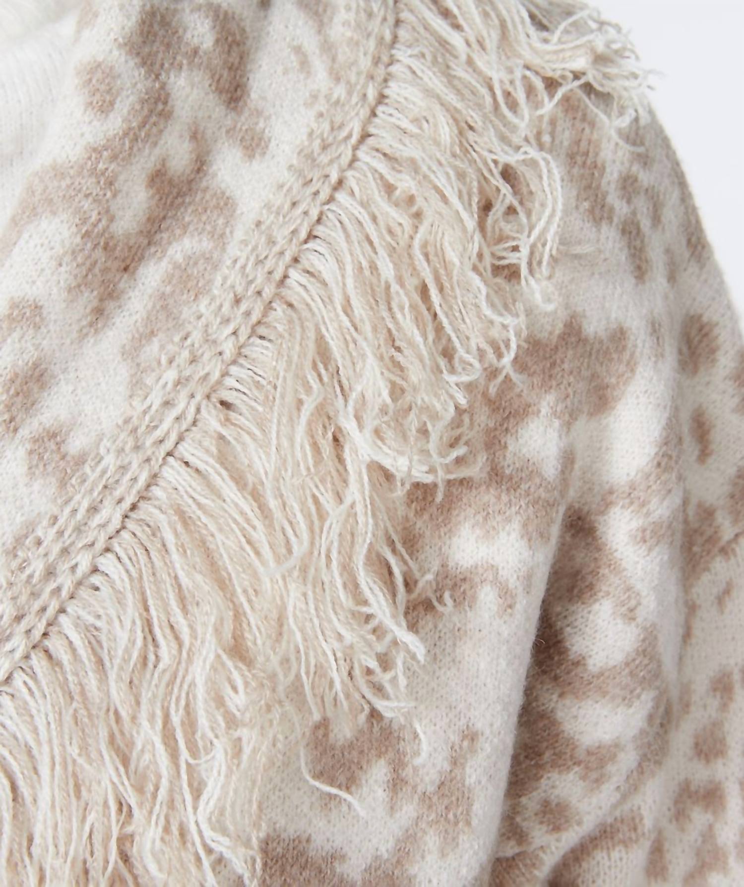 Esqualo - Brandy Animal Print Jacquard Cardigan