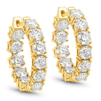 Diana M Jewels Women's Round Lab-grown Diamond Stud Earrings (3.08 Ct) - Signature Plus in 14k yellow gold - women's jewelry