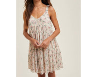 Wishlist - Pleated Floral Mini Dress