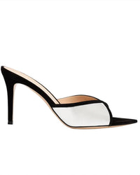 Gianvito Rossi - Women's Metallic Suede Mule Sandals