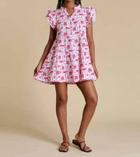 Stewart Simmons - Flutter Sleeve Dress