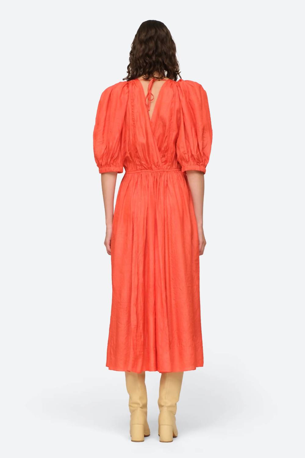 Sea - Roberta Solid Long Sleeve Dress