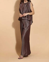 Jessie Liu - Elastic Waist Wide Leg Pants