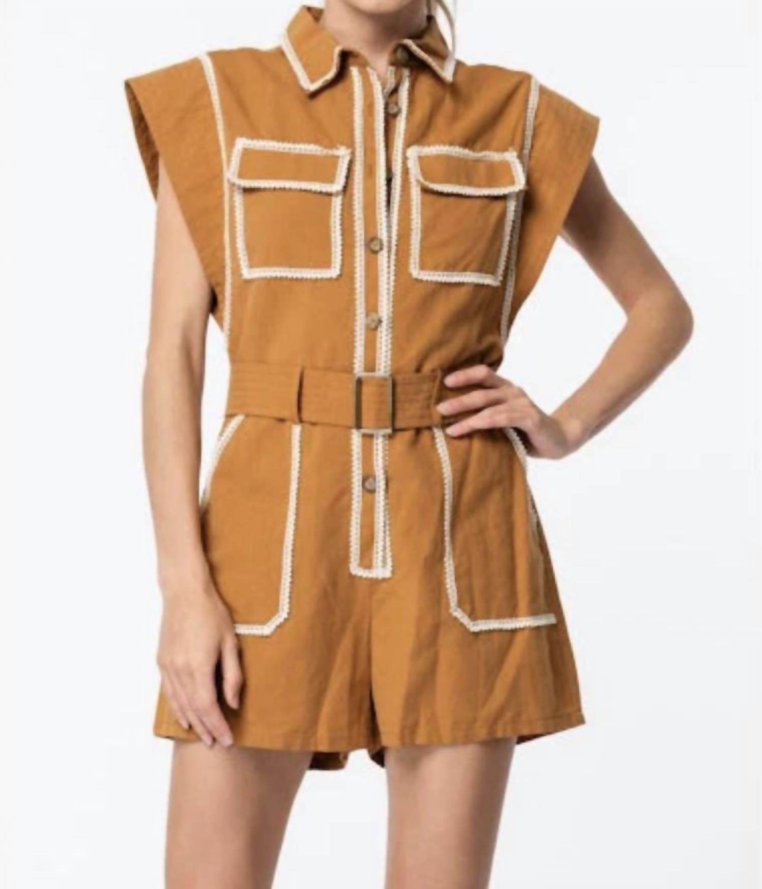 Ciebon - Crochet Trim Romper