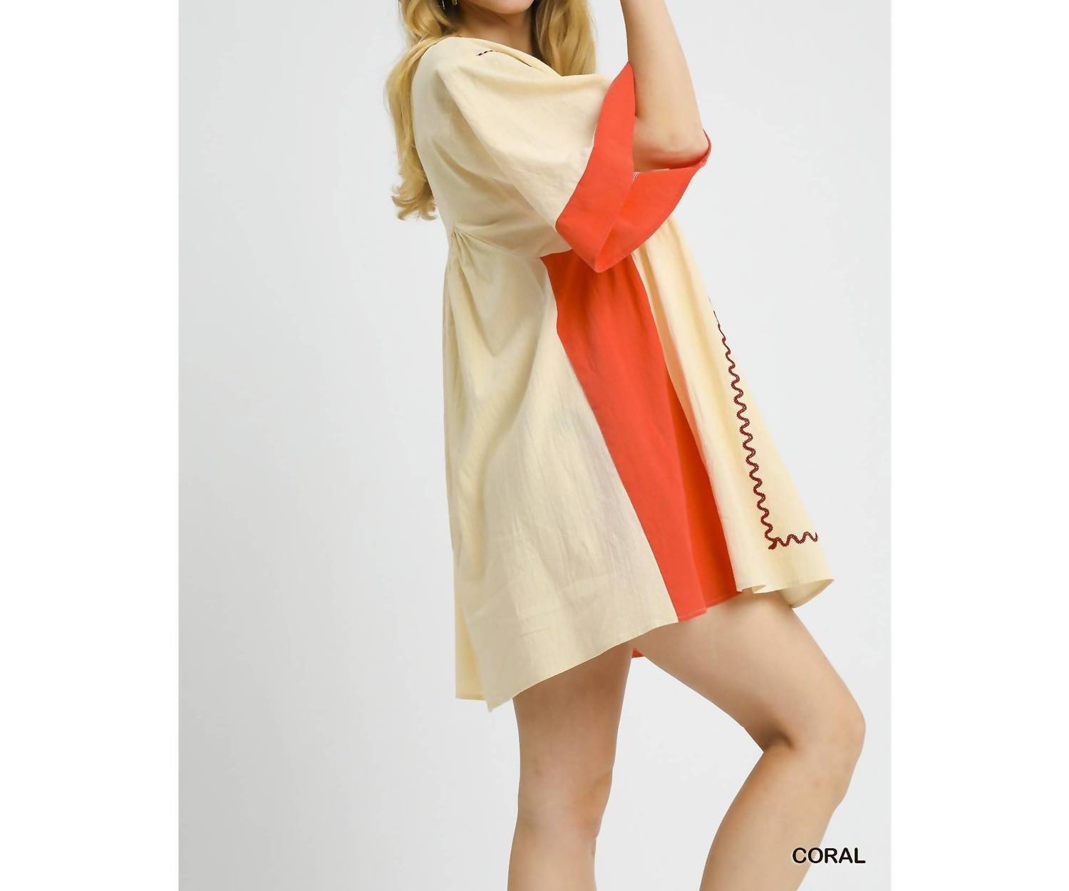 Style Usa - Western Horse Embroidered Dress