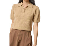 Lilla P - Mixed Stitch Elbow Sleeve Polo