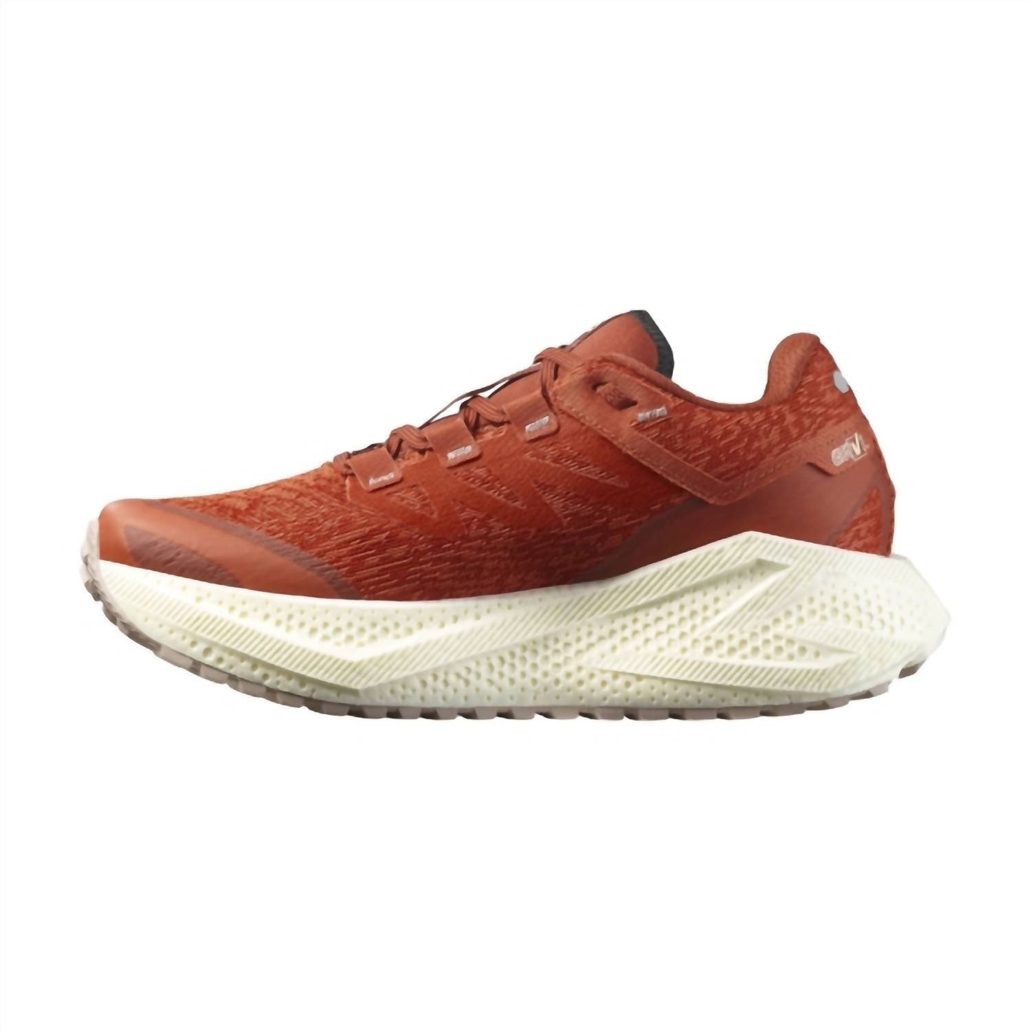SALOMON Women's Aero Glide 3 Grvl Running Shoes in burnt ochre vanilla ice etherea 2 - women's shoe - detail view
