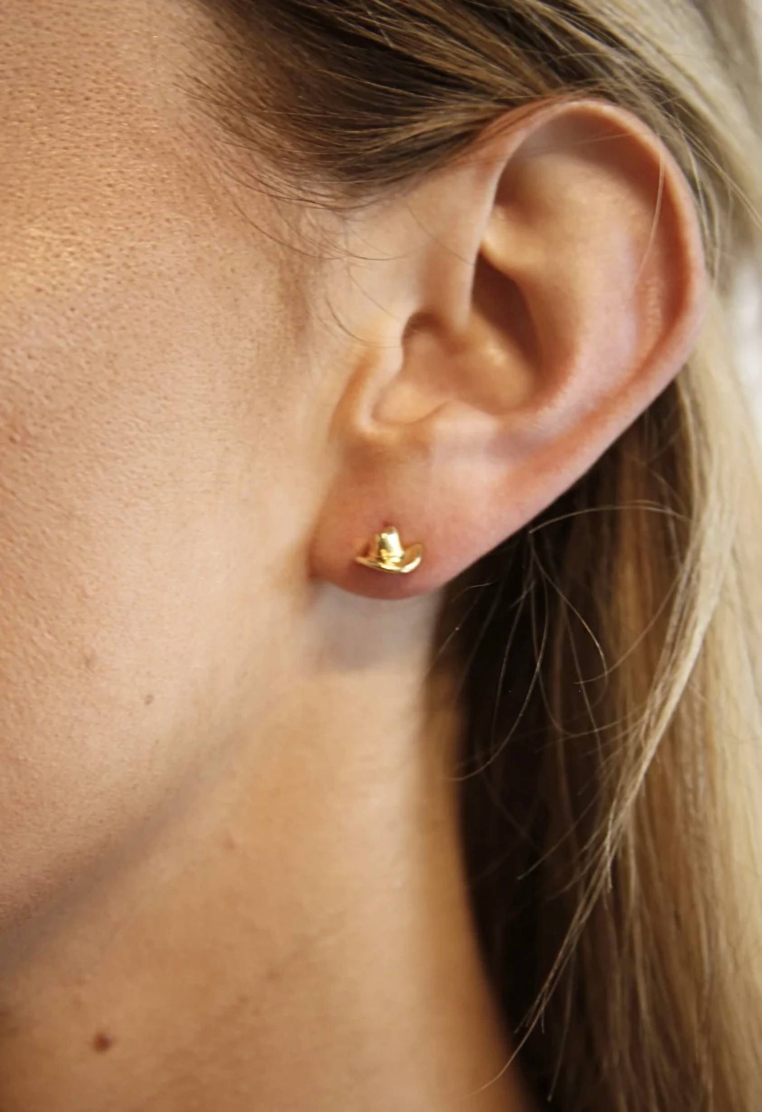 Able - Women's Cowboy Hat Studs Earrings