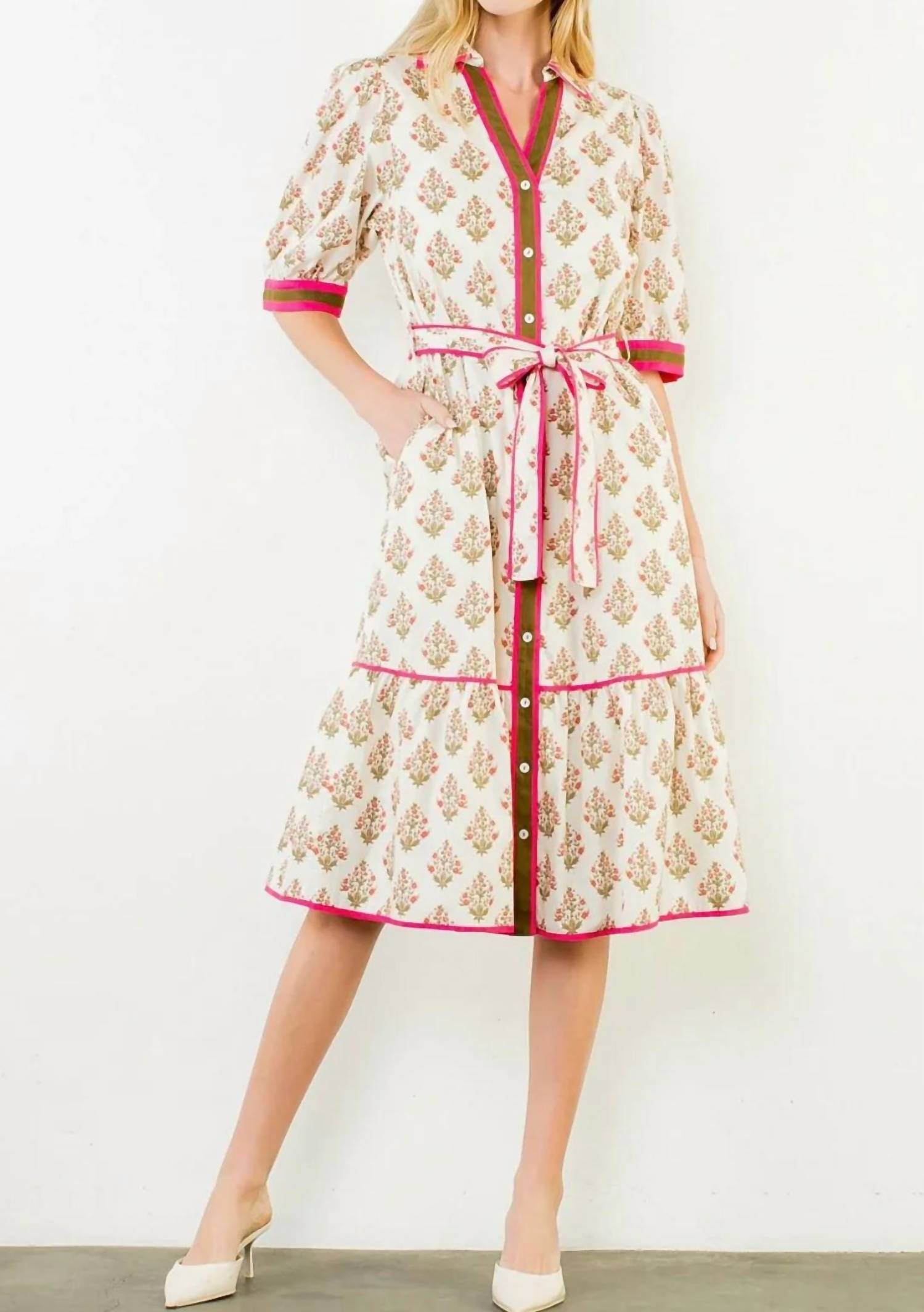Thml - Jodie Floral Collared Dress