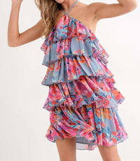In The Beginning - Halter Mini Dress